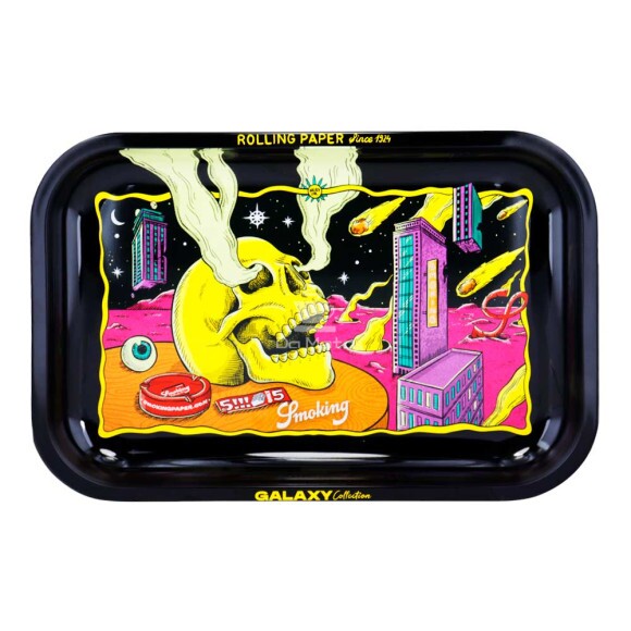 Bandeja de Metal Smoking Inferno de frente tabacaria da mata 