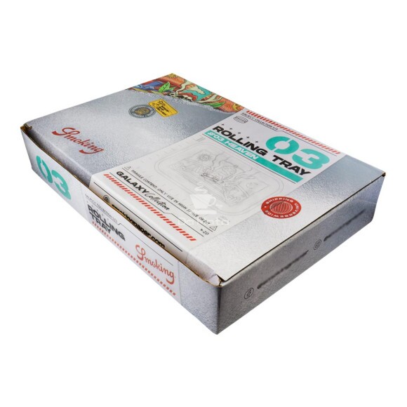 Caixa de Bandeja Metal Smoking Heaven de lado tabacaria da mata