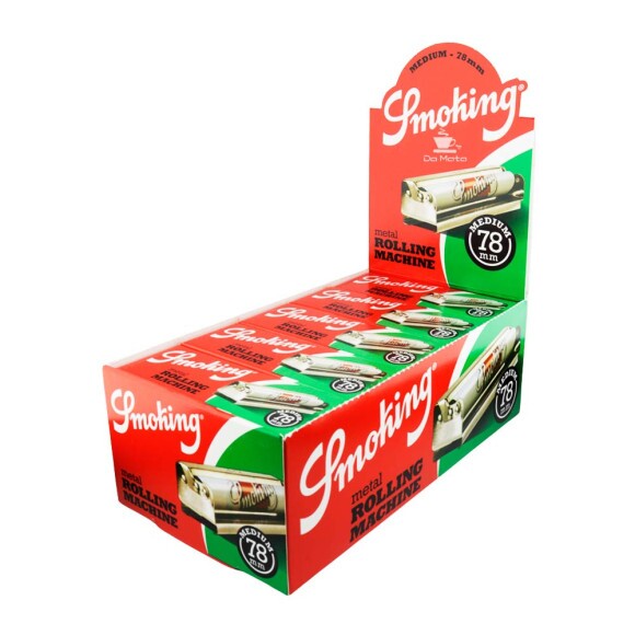 Caixa de Bolador Smoking Metal 78mm de lado