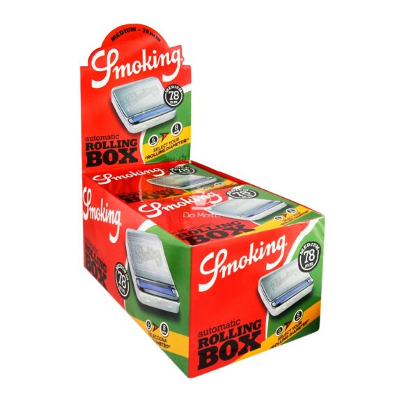 Caixa de Bolador Metal Smoking Automático 78mm de frente