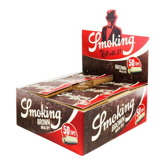 Caixa de Piteira Smoking Brown Mega Tps tabacaria da mata 