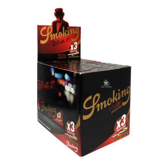 Caixa de Cones Smoking Deluxe King Size x3