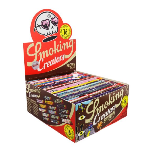 Caixa de Seda Smoking Brown K.Size Creators de frente