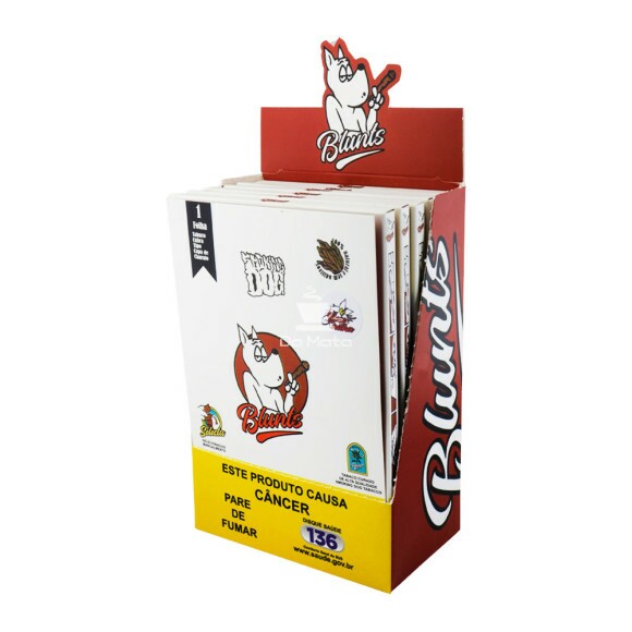 Caixa de Blunt Smoking Dog Baunilha 1 Folha de frente tabacaria
