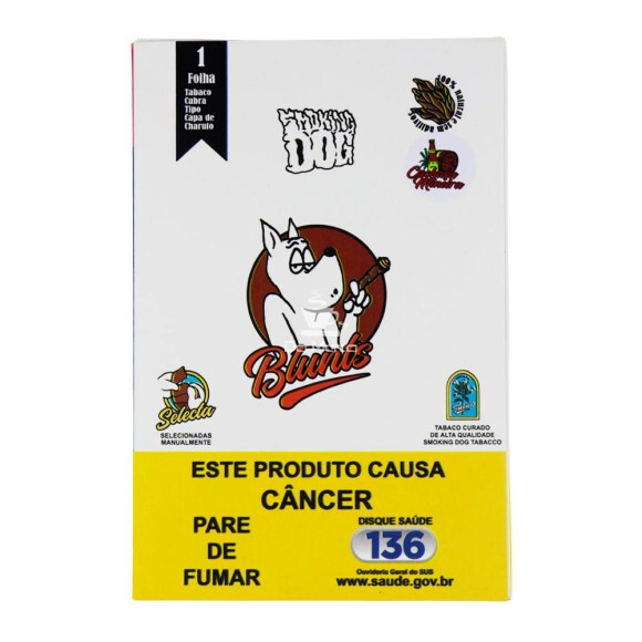 Blunt Smoking Dog Cachaça Mineira de frente tabacaria da mata