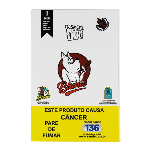 Blunt Smoking Dog 1 Folha de frente tabacaria da mata 