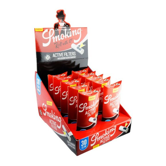 Caixa de Filtro de Carvão Ativado Slim Smoking de frente