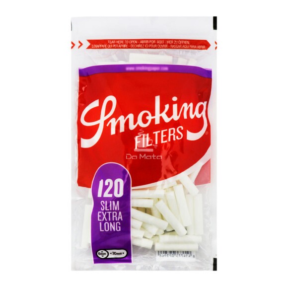  Filtro Slim Extra Long  Smoking c/120 de frente tabacaria da mata 