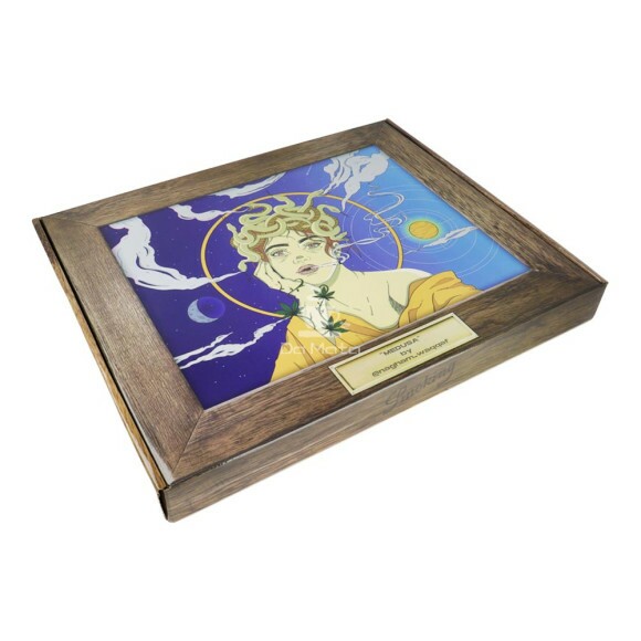 Caixa de Caixa de Bandeja Metal Smoking XL Medusa tabacaria da mata  