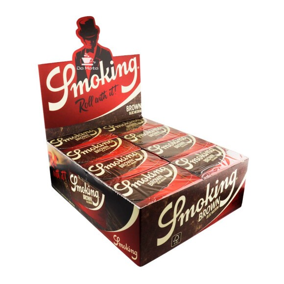 Caixa de Seda Smoking Brown Bloc 300 Folhas