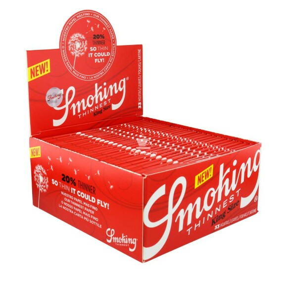 Caixa de Seda Smoking Thinnest King Size tabacaria da mata 