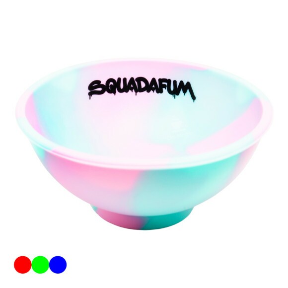 Cuia de Silicone Squadafum rosa e azul