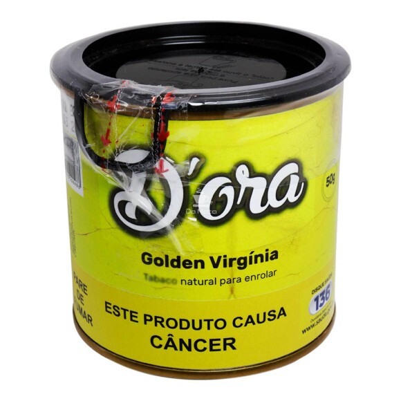 Lata de D'ora Golden Virgínia 50g