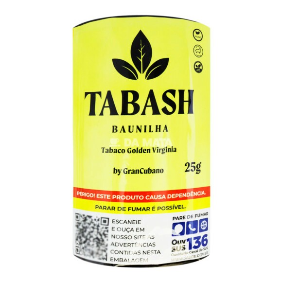 Tabash Baunilha Golden Virginia 25g de frente tabacaria da mata