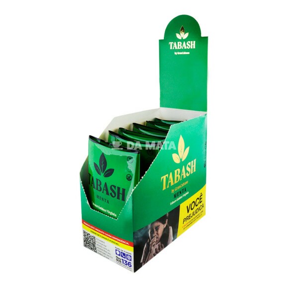 Caixa de Tabash Menta C/6un de lado tabacaria da mata