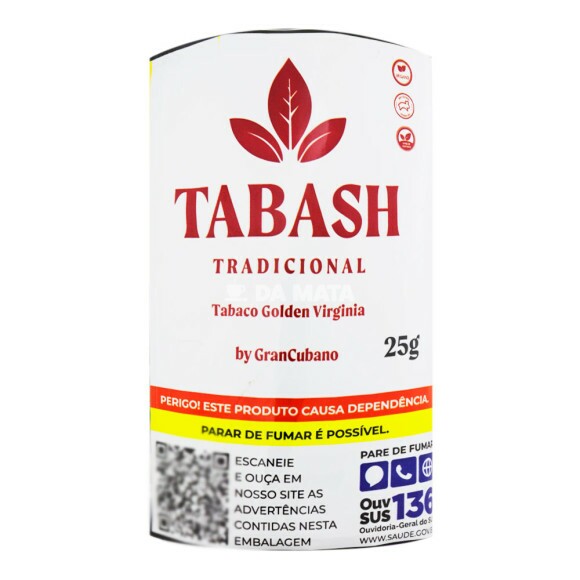Tabash Tradicional 25g de frente tabacaria da mata