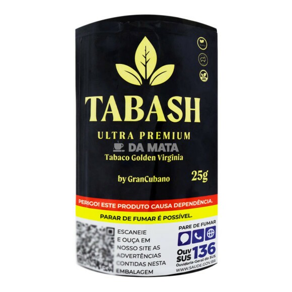 Tabash Ultra Premium 25g de frente tabacaria da mata