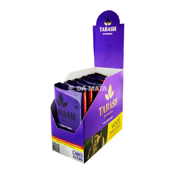 Caixa de Tabash Uva Golden Virginia C/6un de lado aberto tabacaria da mata