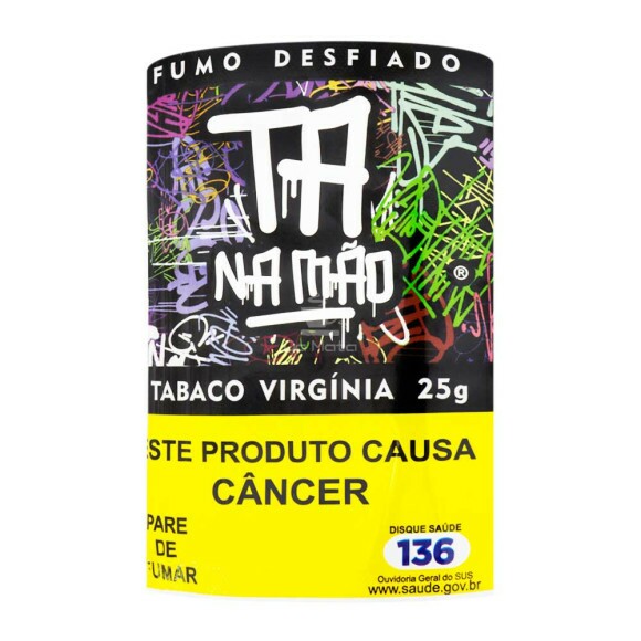 Ta Na Mão Virginia 25g de frente tabacaria da mata 