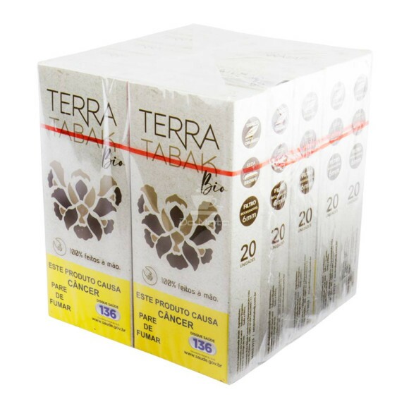 Caixa de Terra Tabak Bio Enrolado c/ Filtro 6mm fechada tabacaria da mata 