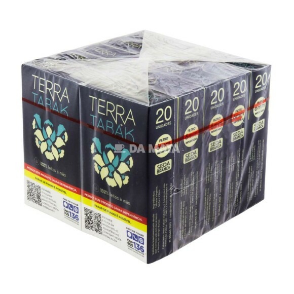 Pacote de Terra Tabak Branco 1 1/4 C/ Filtro de frente tabacaria da mata 