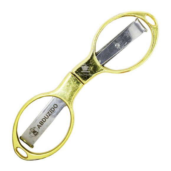 Tesoura Abduzido Dobrável Round Metal de frente fechada