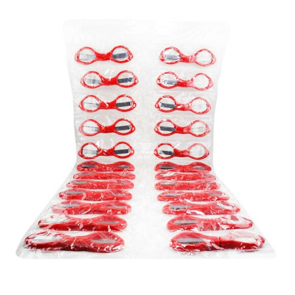 Cartela de Tesoura Dobrável Plástico Vermelho C/24 de frente