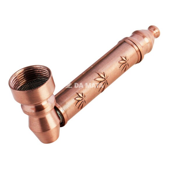 Pipe de Metal Rose de lado tabacaria da mata 