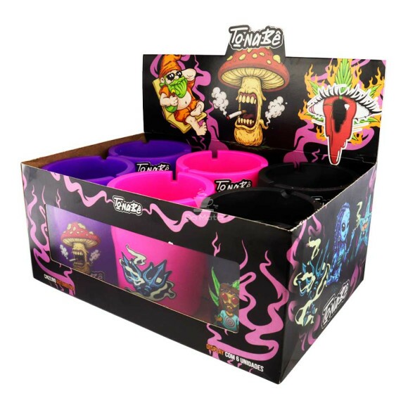 Caixa de Cinzeiro Automotivo To na Bê Colorido aberta tabacaria da mata 