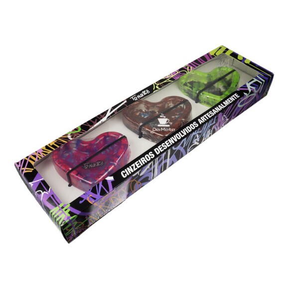 Caixa de Cinzeiro To Na Bê Coração de lado