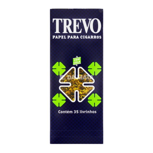 Caixa de Papel Trevo 35 Livretos de frente tabacaria da mata