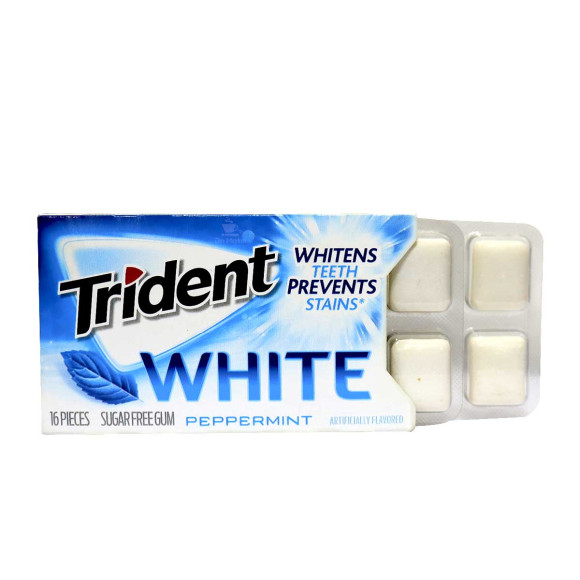 Chiclete Trident Importado White PepperMint *Zero Açúcar* 