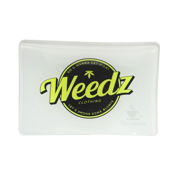 Bandeja Weedz de Vidro Temperado White