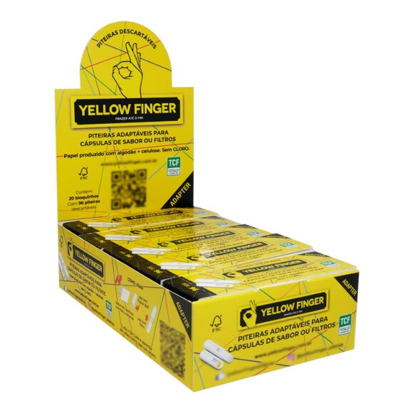 Caixa de Piteira Adaptável Yellow Finger 