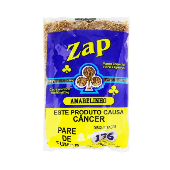 Zap Azul 25g de frente tabacaria da mata