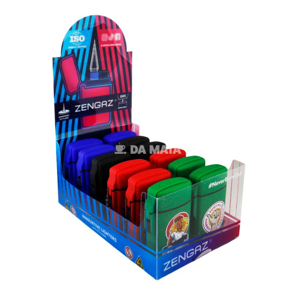 Caixa de Maçarico Zengaz Maxi Jet Cores Estampado ZL-10BEstam de lado tabacaria da mata