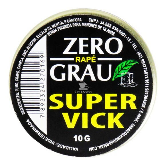 Rapé Xingu Zero Grau Super Vick Frente