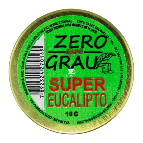 Rapé Xingu Eucalipto de frente