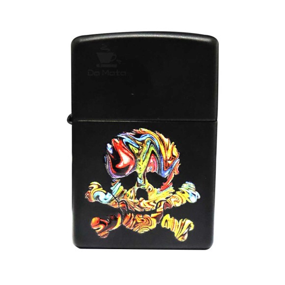 Isqueiro Zippo 49187 Colorful Skull Design Frente