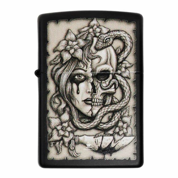 Isqueiro Zippo Glory Tattoo Design 48616 de frente