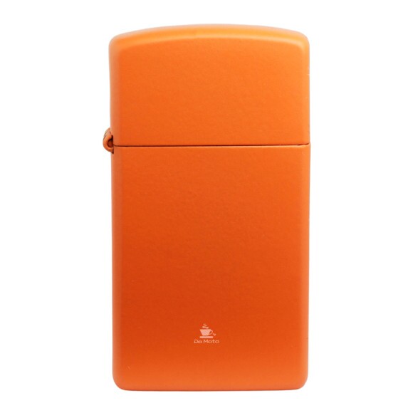Isqueiro Zippo Slim Orange Matte 1631 de frente