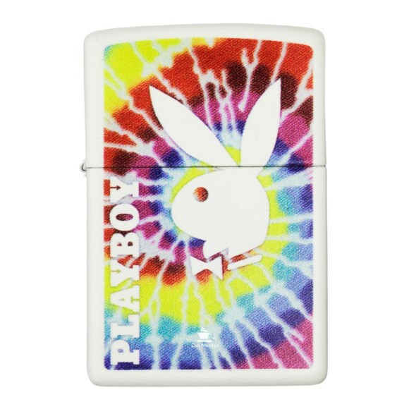Isqueiro Zippo Playboy Tie Dye 48373 de frente