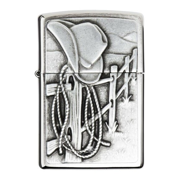 Isqueiro Zippo Resting Cowboy 24879 de frente