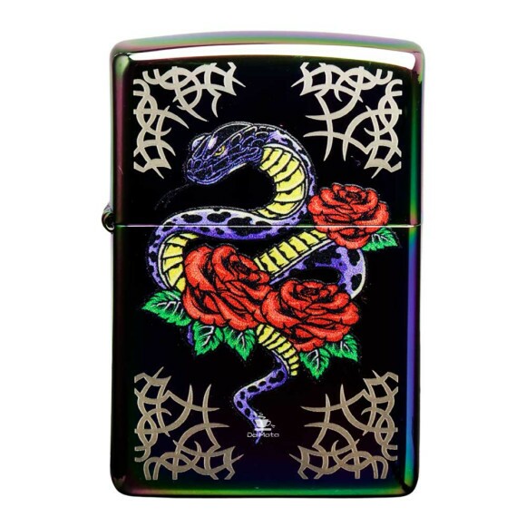 Isqueiro Zippo Tattoo Theme Design 48395 de frente