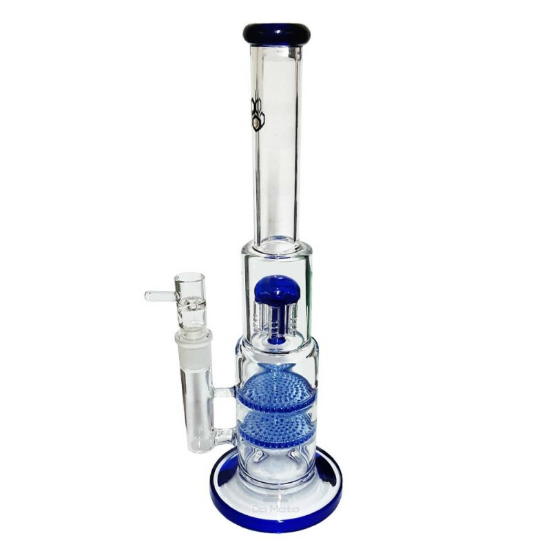 Bong Double Three Percolator Cultura Dab Tabacaria Da Mata