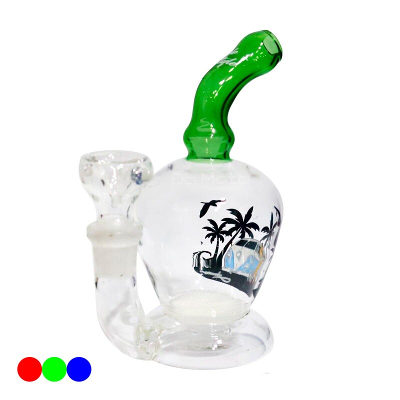 Bong de Vidro Black Trunk c/ Percolator + Case Tabacaria da Mata