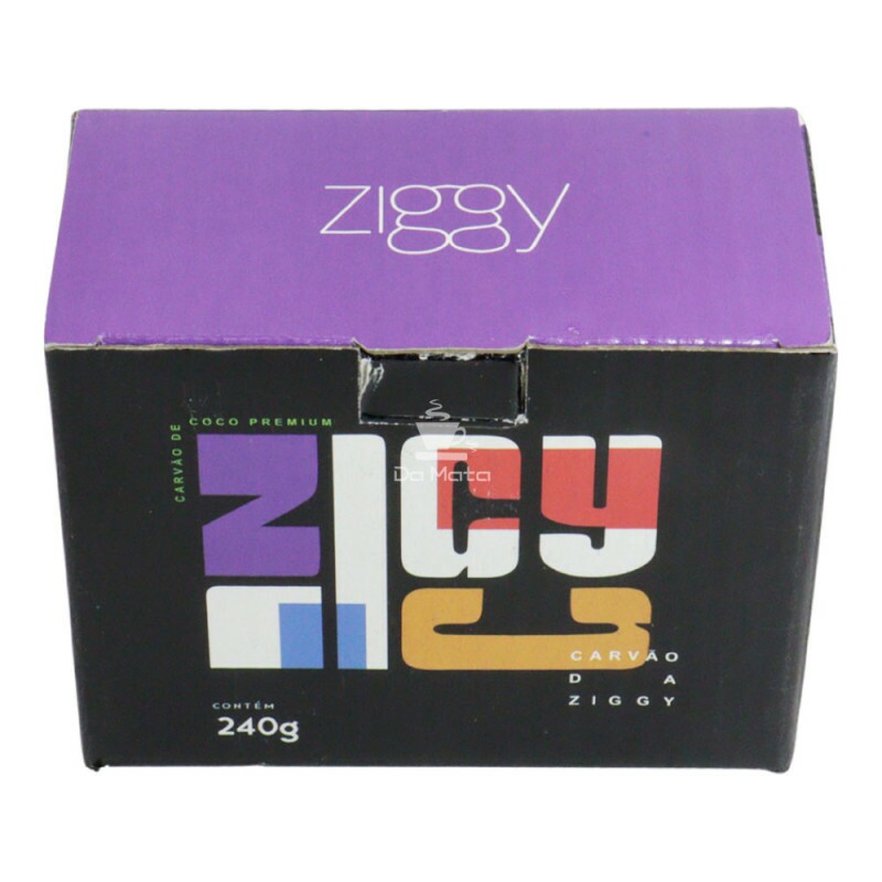 Carvão de Coco Premium Ziggy 240g | Tabacaria da Mata