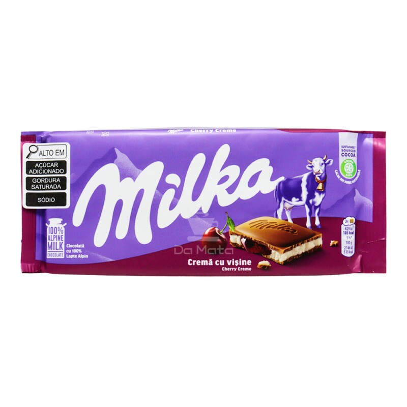 Chocolate Importado Milka Cherry Creme 100g Tabacaria da Mata