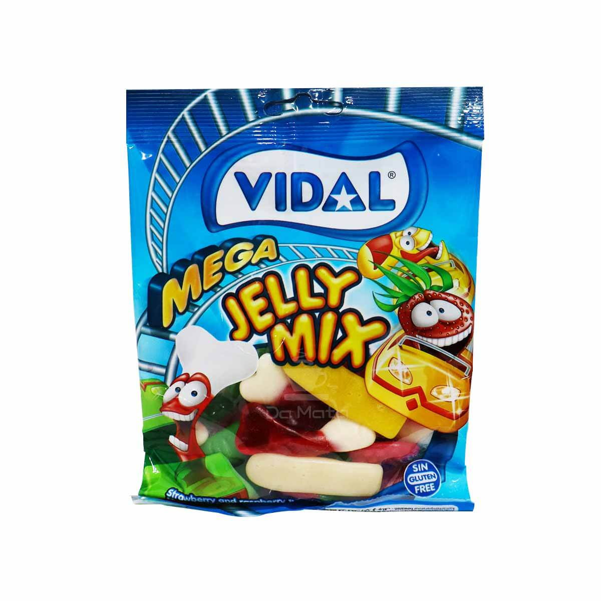 Bala de Goma Vidal Mega Jelly Mix 100g Tabacaria da Mata