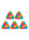 Kit de 5 Slick Squadafum Triangular Arco-íris 13ml 